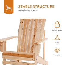 Load image into Gallery viewer, Wooden Outdoor Adirondack Lounge Chair - Adler's Store