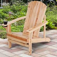 Load image into Gallery viewer, Wooden Outdoor Adirondack Lounge Chair - Adler's Store