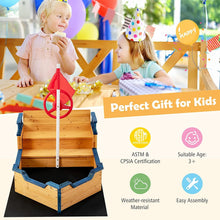 Load image into Gallery viewer, Wooden Pirate Sandboat with Bench Seat - Adler's Store