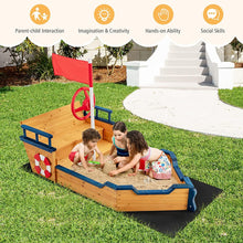 Load image into Gallery viewer, Wooden Pirate Sandboat with Bench Seat - Adler's Store