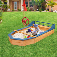 Load image into Gallery viewer, Wooden Pirate Sandboat with Bench Seat - Adler's Store