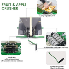 Load image into Gallery viewer, 1.8 Gallon Manual Fruit Crusher for Fruit Pressing Juicer - Adler&#39;s Store