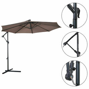 10 Foot Hanging Offset Umbrella With Crank 10 Foot Hanging Offset Umbrella With Crank