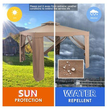 Load image into Gallery viewer, 10 x 10 Ft Gazebo with Mosquito Netting - Adler&#39;s Store