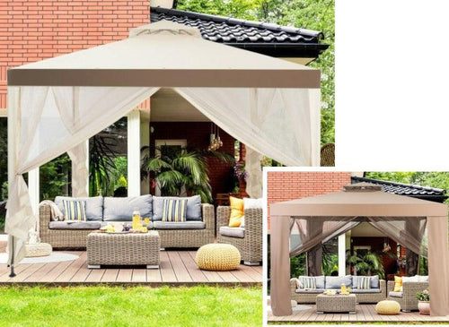 10 x 10 Ft Gazebo with Mosquito Netting - Adler's Store