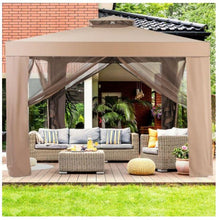 Load image into Gallery viewer, 10 x 10 Ft Gazebo with Mosquito Netting - Adler&#39;s Store