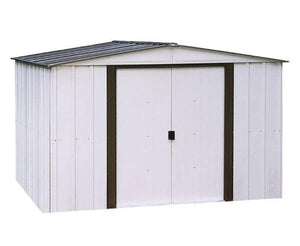 10 x 12 Ft Metal Shed with Sliding Lockable Doors - Adler's Store