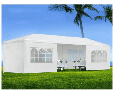 10x30 Ft Outdoor Wedding Party Tent with 7 Side Walls - Adler's Store