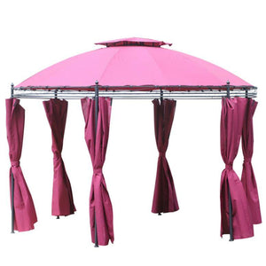 11 Ft 2-Tier Round Roof Gazebo - Adler's Store