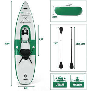 11 Ft Quick Inflation Solo Kayak with Full Set of Accessories - Adler's Store