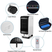 Load image into Gallery viewer, 110V Portable Evaporative Cooler Humidifier Fan with Remote Control - Adler&#39;s Store