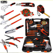 Load image into Gallery viewer, 12 Pieces Garden Hand Tools Set With Carry Case - Adler&#39;s Store