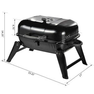 14 Inch Iron Folding Tabletop Charcoal BBQ Grill - Adler's Store