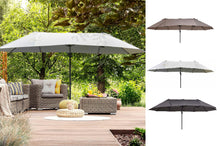 Load image into Gallery viewer, 15 Ft Double Sided Cantilever Umbrella with Solid Cross Stand - Adler&#39;s Store