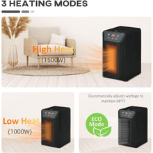 Load image into Gallery viewer, 1500W Portable Fast Heating 3 Mode Electric Space Heater with Remote - Adler&#39;s Store