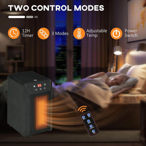 1500W Portable Fast Heating 3 Mode Electric Space Heater with Remote - Adler's Store