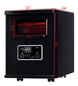 1500W Portable Infrared Heater with Remote Control - Adler's Store