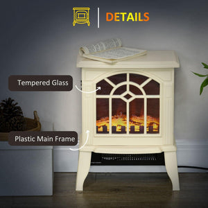18 Inch Electric Fireplace 750W/1500W Heater with Realistic Flames and Logs - Adler's Store