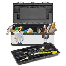 Load image into Gallery viewer, 18 Inch Stainless Steel and Plastic Tool Box - Adler&#39;s Store
