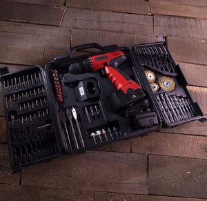 18 Volt Cordless Drill Set with Drill Bit Set and Carrying Case - Adler's Store