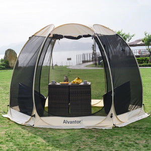 2-15 Person Instant Pop Up Tent Portable Screened Shelter with Mesh Netting Carrying bags and Sandbags - Adler's Store