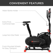 Load image into Gallery viewer, 2-in-1 Elliptical Exercise Bike with LCD Screen - Adler&#39;s Store