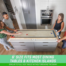 Load image into Gallery viewer, 2 in 1 Table Top Shuffleboard and Curling Board Games with Sliding Pucks - Adler&#39;s Store