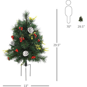 2 Pack Pre-lit Cordless Artificial Christmas Tree - Adler's Store