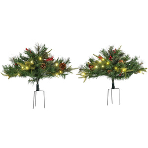 2 Pack Pre-lit Cordless Artificial Christmas Tree - Adler's Store