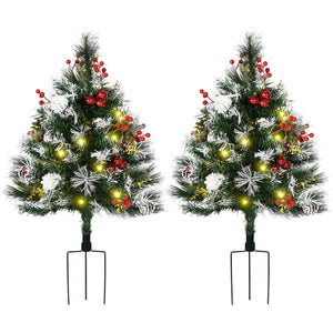 2 Pack Pre-lit Cordless Artificial Christmas Tree - Adler's Store