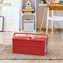 Load image into Gallery viewer, 20 Inch Portable 5 Trays Steel Organizer Tool Box - Adler&#39;s Store