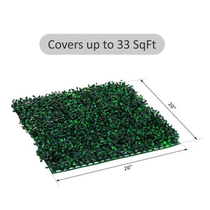 20x20 Inch Artificial Boxwood Hedge Wall Mat - 12 Piece - Adler's Store