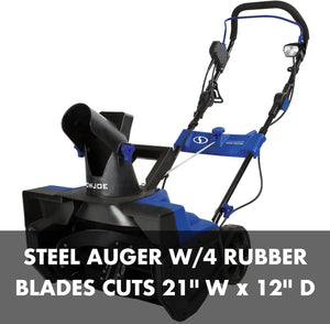 21-Inch Electric Walk-Behind Snow Blower with 15-Amp Motor and LED Lights - Adler's Store