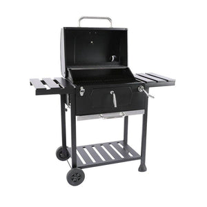 24 Inch Powder Coated Barrel Charcoal BBQ Grill - Adler's Store