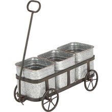 Load image into Gallery viewer, 29 Inch Farmhouse Style Metal Iron Wagon Planter - Adler&#39;s Store