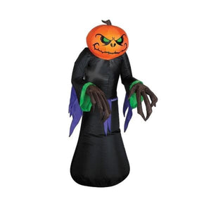 3.5 Foot Airblown Outdoor Halloween Pumpkin Reaper - Adler's Store