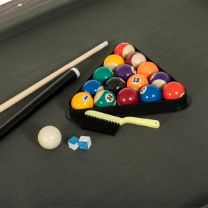 3-in-1 Multi-Game Table Billiards Table Tennis and Dining Table with Storage Seating - Adler's Store