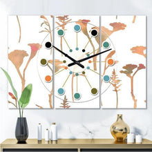 Load image into Gallery viewer, 3 Panels Retro Hand Drawn Wall Clock - Adler&#39;s Store