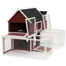 Load image into Gallery viewer, 3-Part Wooden Chicken Coop with 2 Tier Hen House 2 Large Runs and Egg Box - Adler&#39;s Store