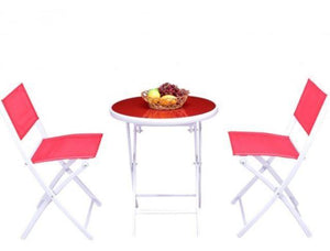 3 Piece Folding Table and Chairs Patio Set - Adler's Store