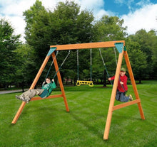 Load image into Gallery viewer, 3-Position Wooden A-Frame Combo Playset - Adler&#39;s Store