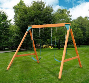 3-Position Wooden A-Frame Combo Playset - Adler's Store