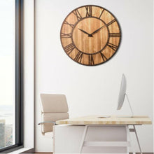 Load image into Gallery viewer, 30 Inch Round Wooden Wall Clock - Adler&#39;s Store