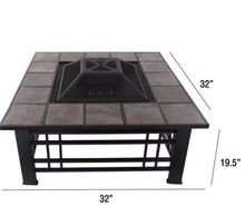 Load image into Gallery viewer, 32 Inch Steel Fire Pit Table - Adler&#39;s Store