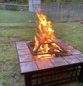 32 Inch Steel Fire Pit Table - Adler's Store