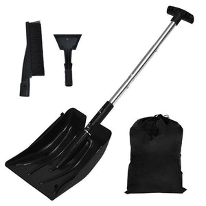 35 Inch Telescoping Snow Shovel Multifunctional Set with Ice Scraper and Snow Brush - Adler's Store