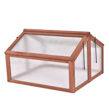 Load image into Gallery viewer, 35 x 31 Inch Portable Wooden Greenhouse Cold Frame Weather Plant Protection Box - Adler&#39;s Store