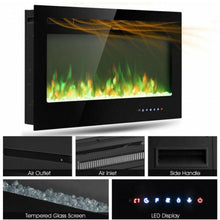 Load image into Gallery viewer, 36 Inch Electric Wall Mounted Fireplace - Adler&#39;s Store