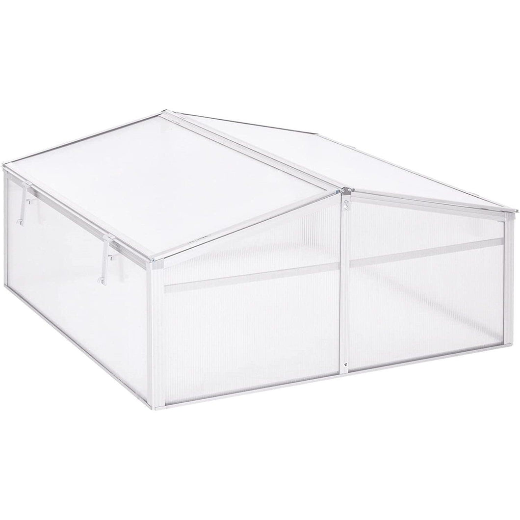 39 Inch Vented Cold Frame Mini Greenhouse Kit with Adjustable Roof - Adler's Store
