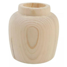 Load image into Gallery viewer, 4.75 Inch Natural Wood Indoor and Outdoor Planter Vase - Adler&#39;s Store